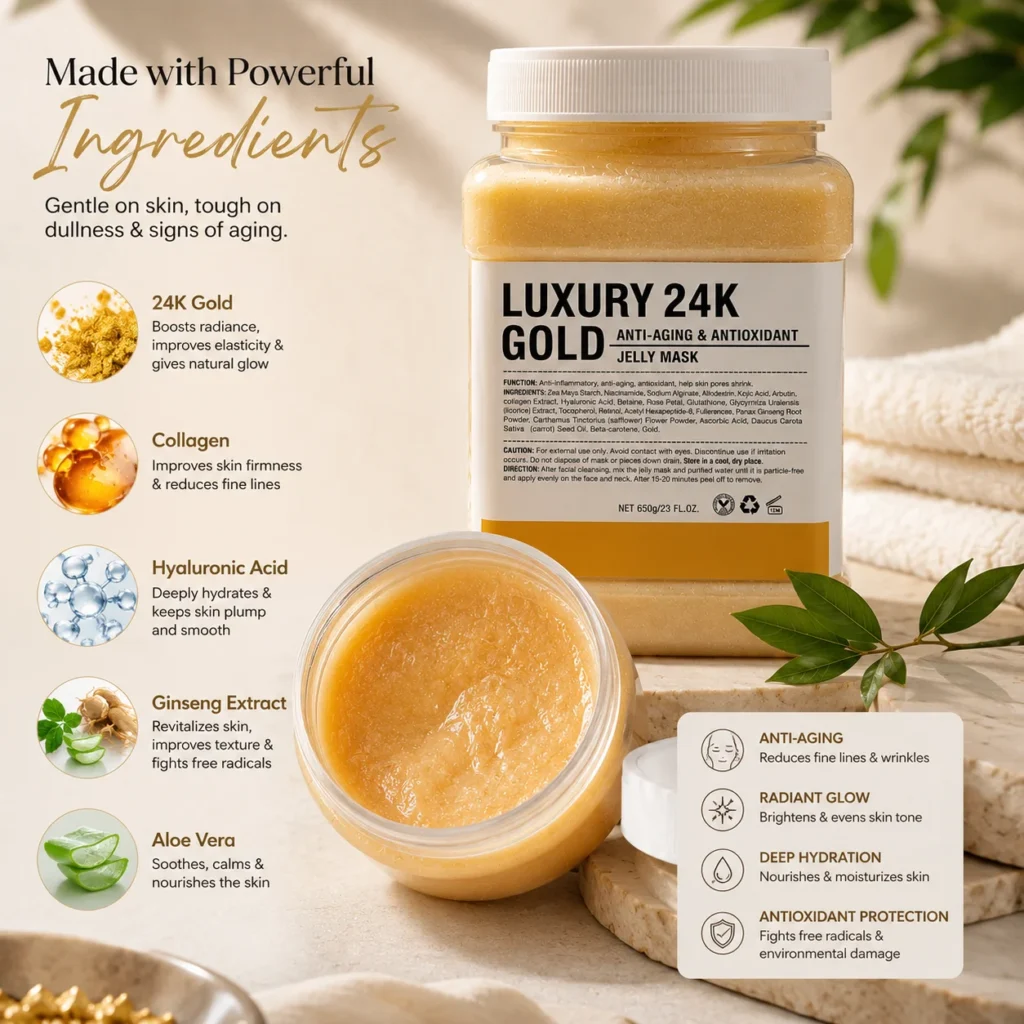 24K Gold Jelly Face Mask ingerdients