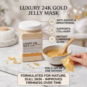 Luxury 24K Gold Jelly Mask(650g) for Antioxidant, Anti-Aging & Firm Skin