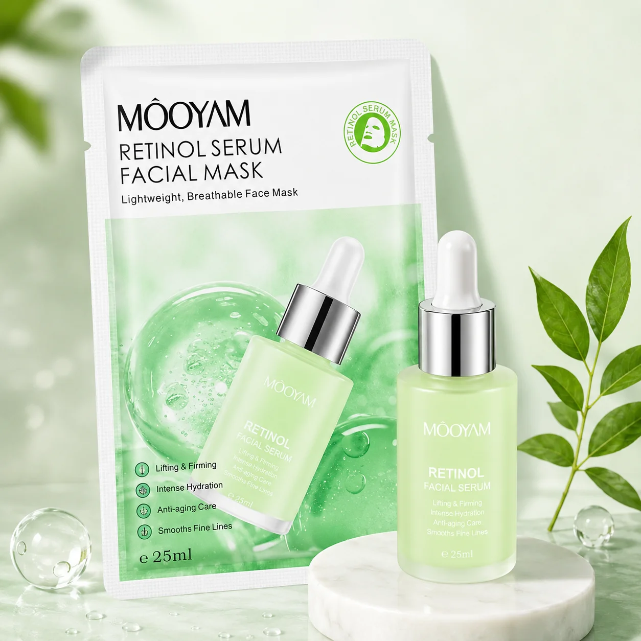 Mooyam Korean Retinol Sheet Mask – Anti-Wrinkle, Skin Renewal & Cell Turnover Face Mask (25ml) Buy Online India